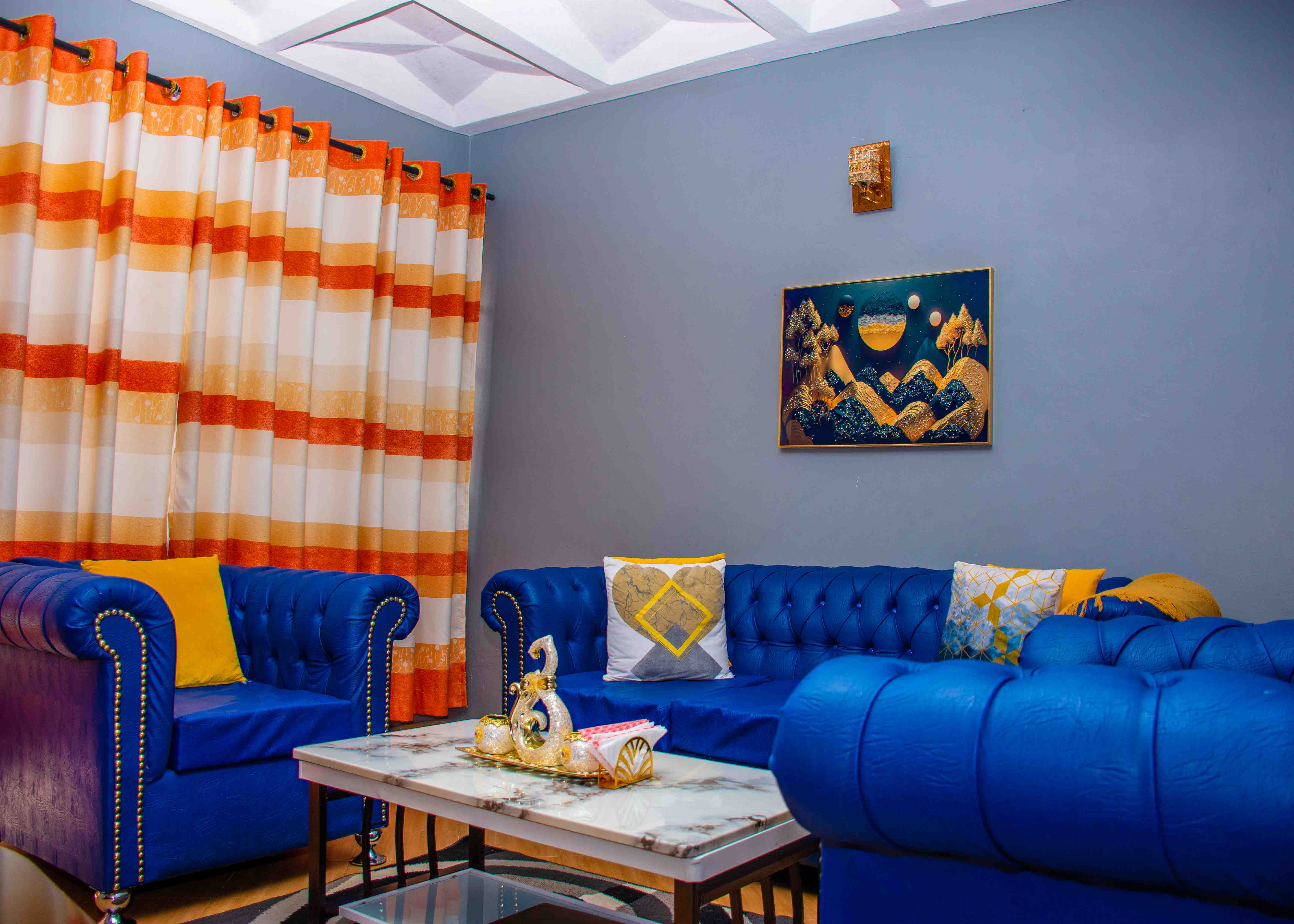 Elegant bedroom with natural lighting